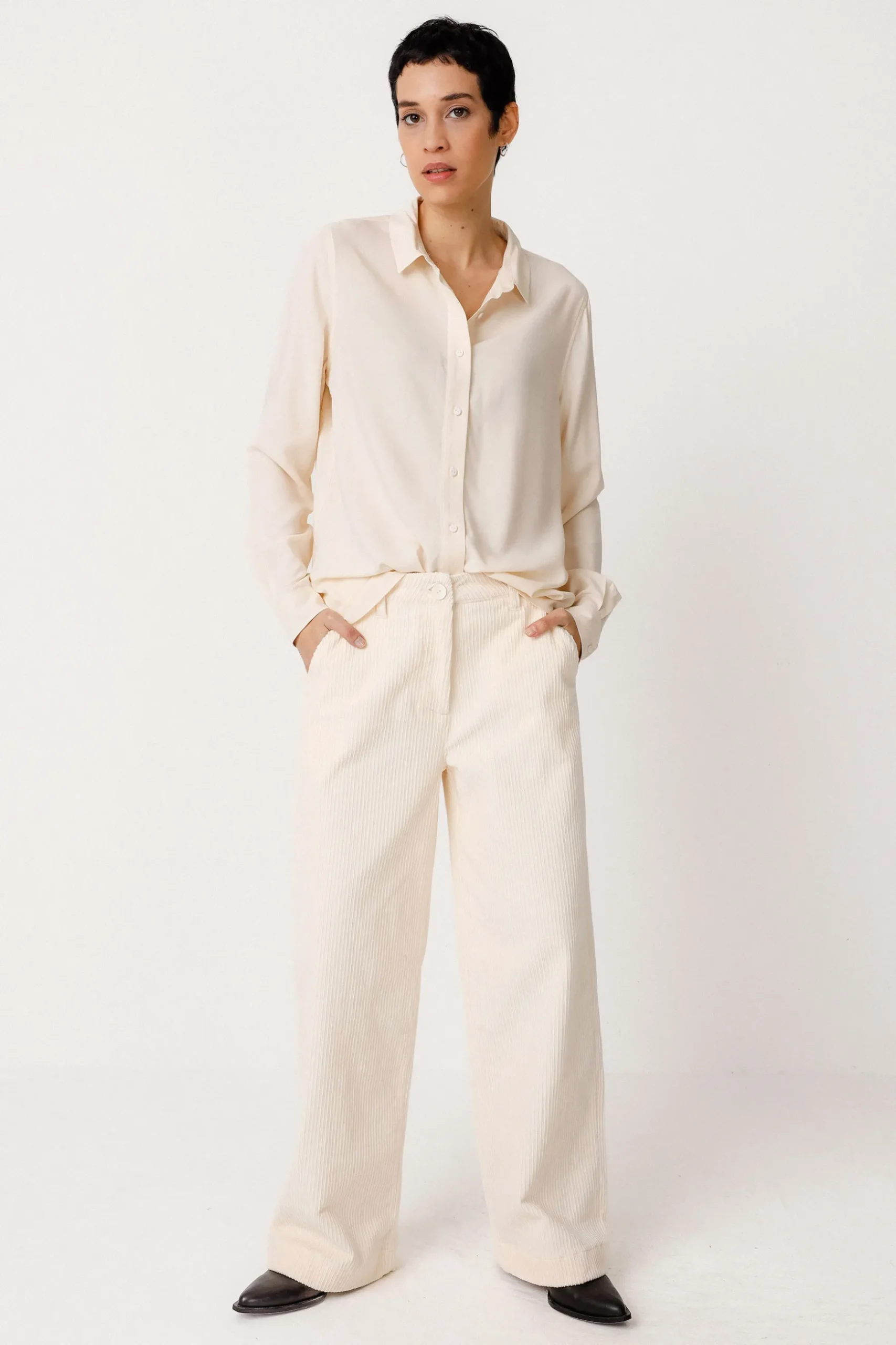 SKFK CAMISA ASUNE CREMA New