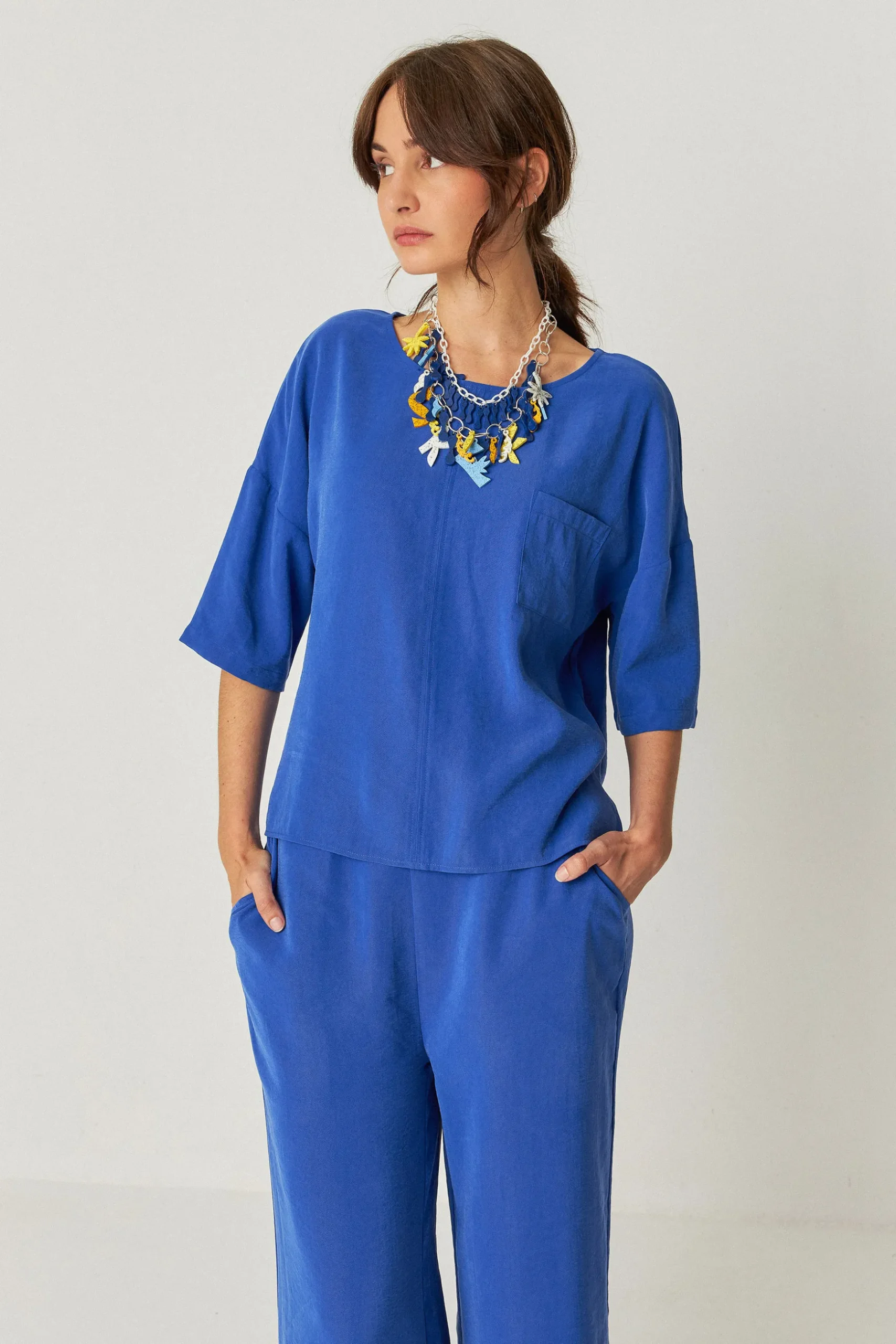 SKFK CAMISA MAITIA AZUL ÍNDIGO Sale