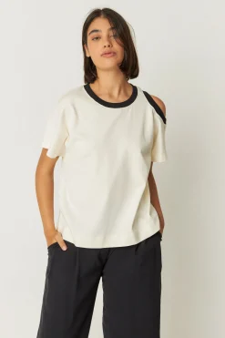 SKFK CAMISETA LIA-GOTS CREMA Fashion