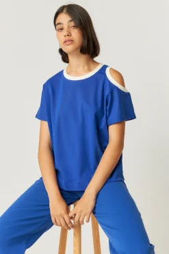 SKFK CAMISETA LIA-GOTS AZUL ÍNDIGO Fashion