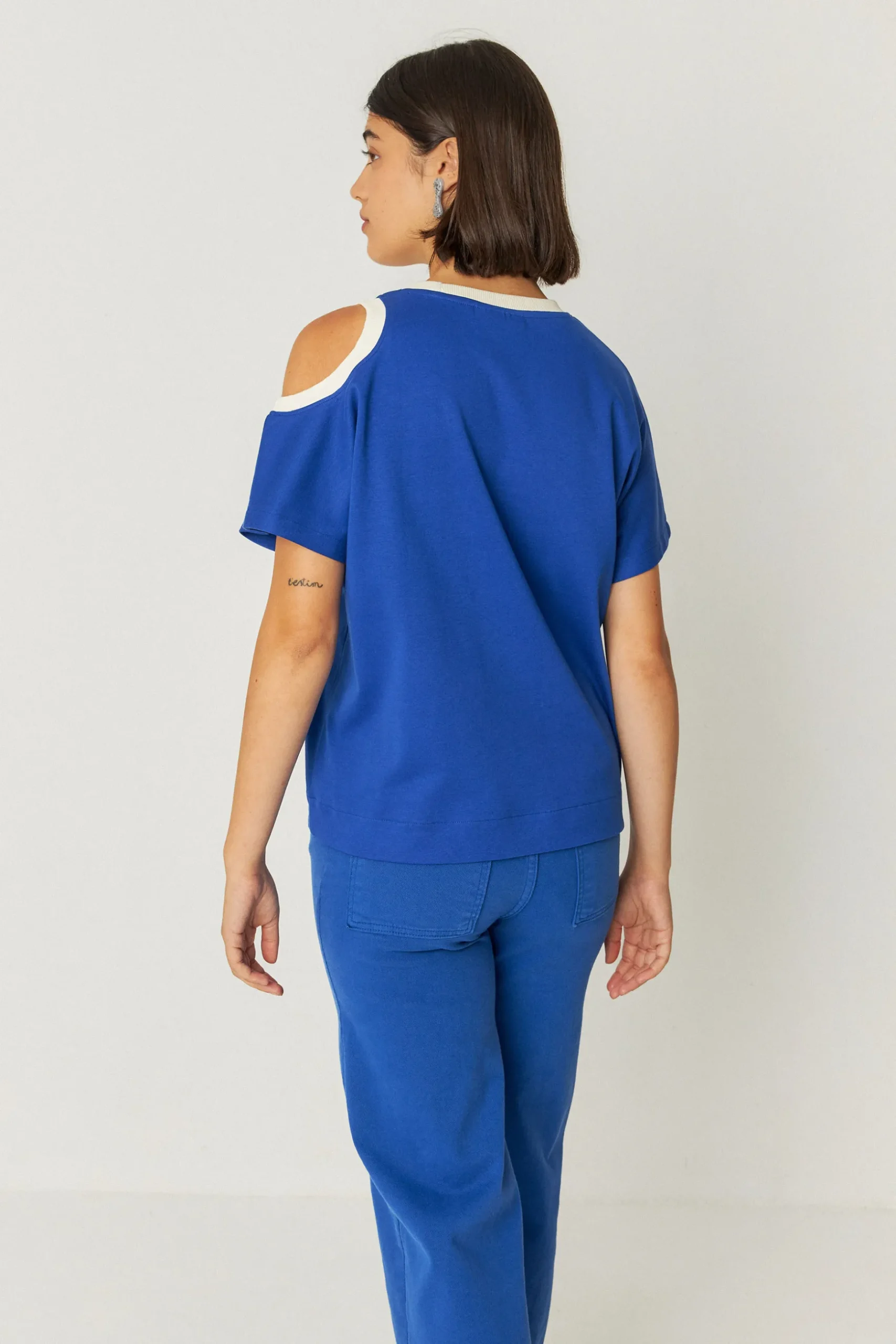 SKFK CAMISETA LIA-GOTS AZUL ÍNDIGO Fashion