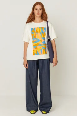 SKFK CAMISETA MONIKA-GOTS CREMA Online