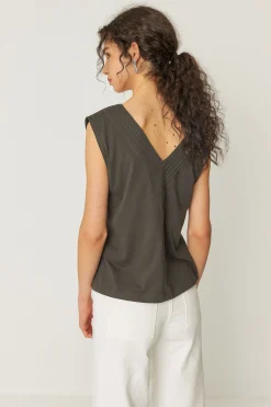 SKFK CAMISETA ZUNTZ-1-GOTS CAQUI OSCURO Clearance