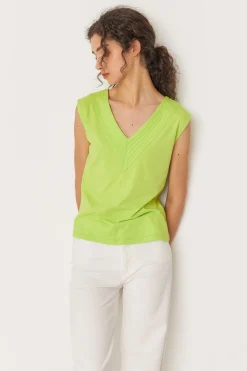 SKFK CAMISETA ZUNTZ-1-GOTS VERDE ÁCIDO Fashion