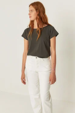SKFK CAMISETA ZUNTZ-3-GOTS CAQUI OSCURO Fashion