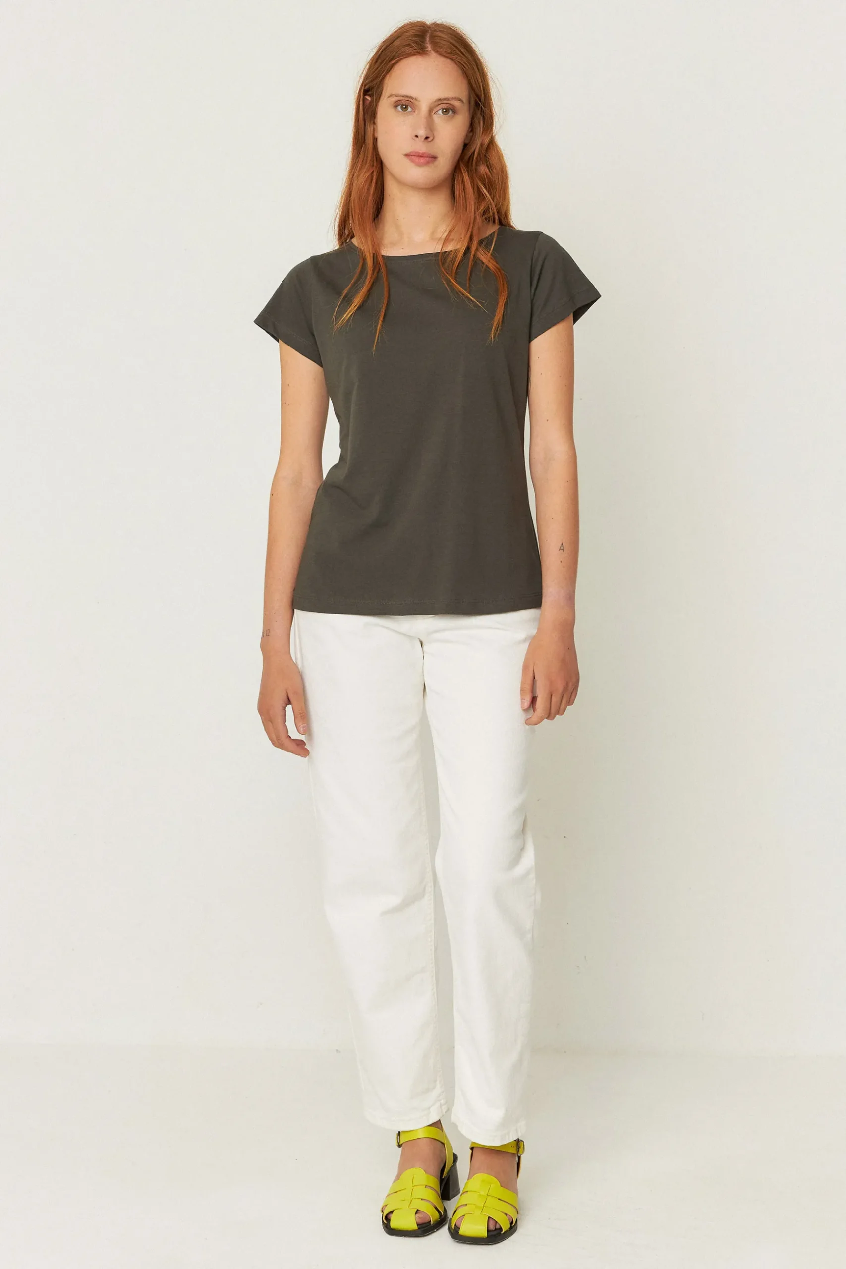 SKFK CAMISETA ZUNTZ-3-GOTS CAQUI OSCURO Fashion
