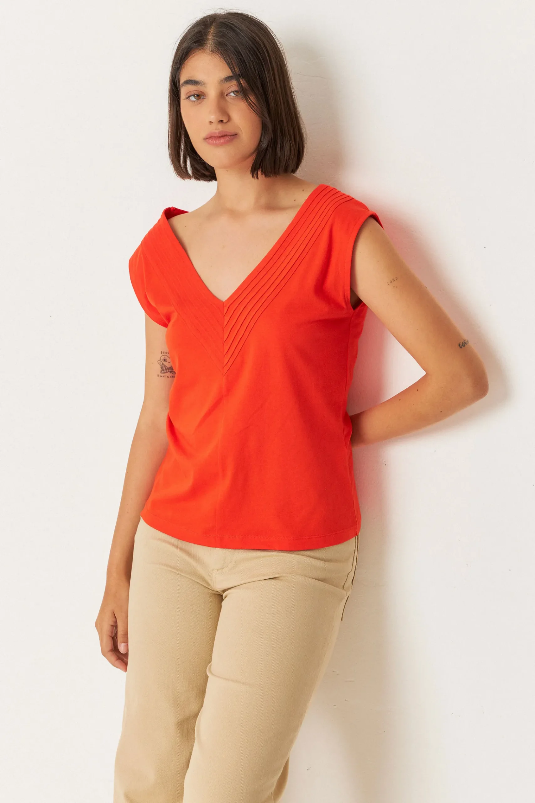 SKFK CAMISETA ZUNTZ-1-GOTS ROJO TEJA Outlet