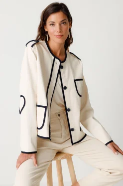 SKFK CHAQUETA AIKU CREMA Sale