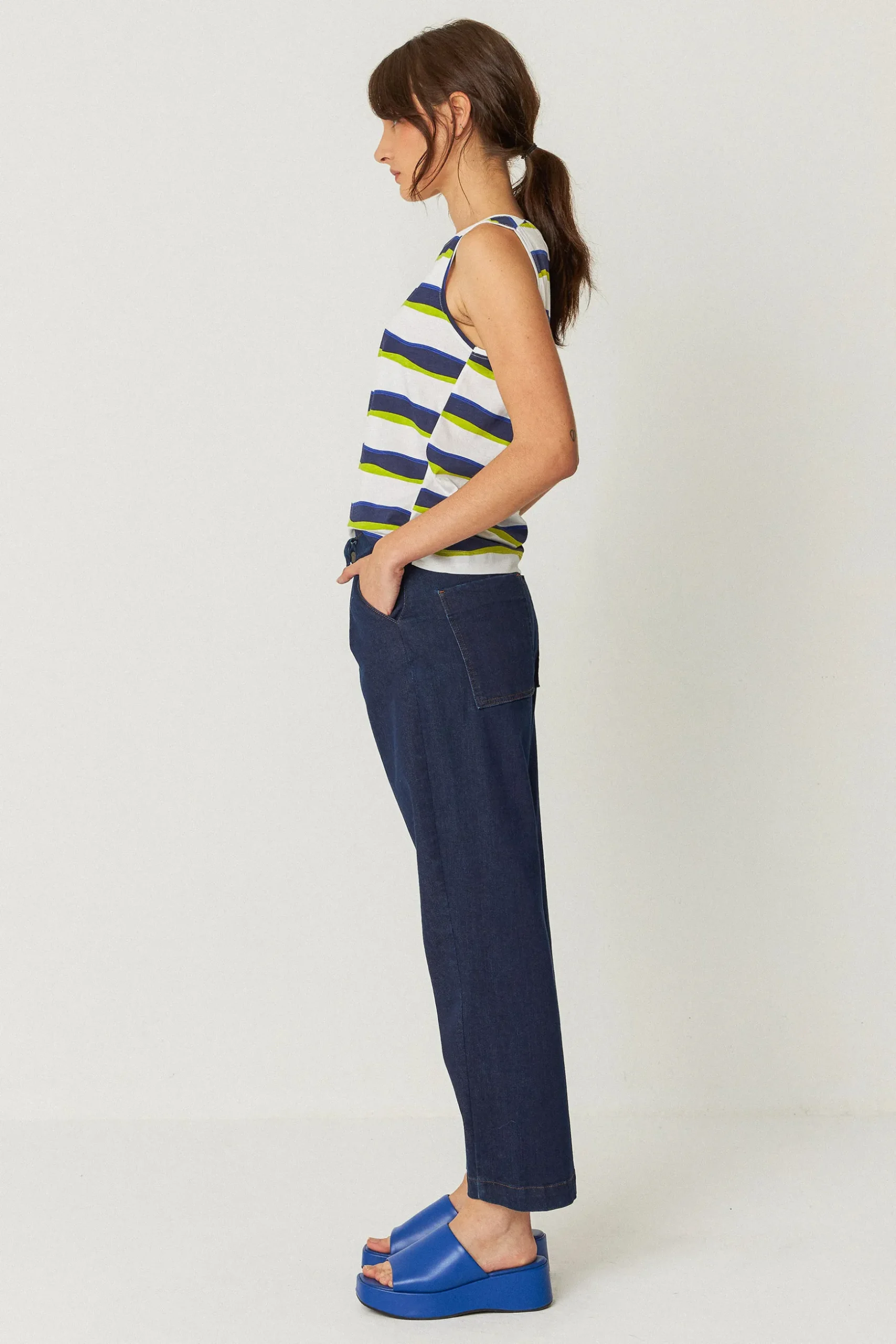 SKFK PANTALÓN AMATA DENIM OSCURO Clearance
