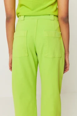 SKFK PANTALÓN AMATA VERDE ÁCIDO Outlet