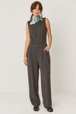 SKFK PANTALÓN HAIDE CAQUI OSCURO New