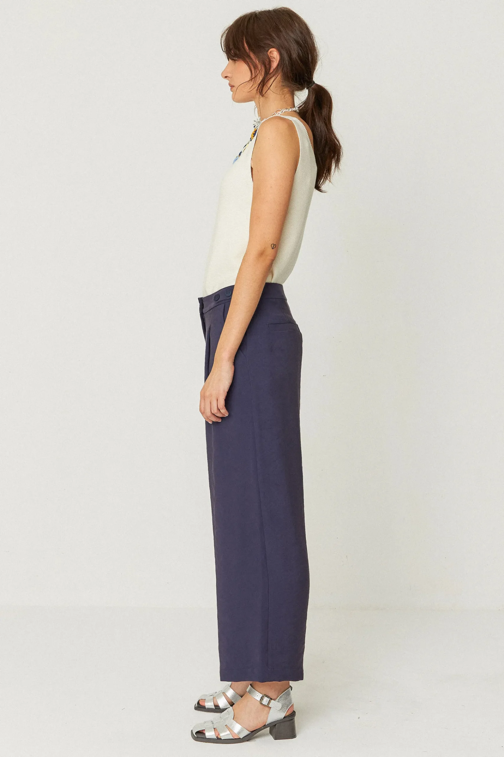 SKFK PANTALÓN ILIA AZUL MARINO VIOLETA Online