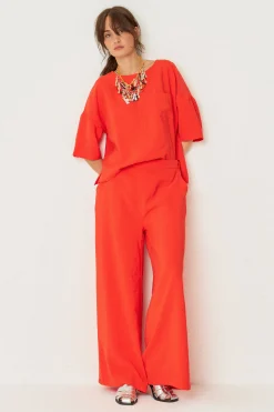 SKFK PANTALÓN KLODIN ROJO TEJA Best