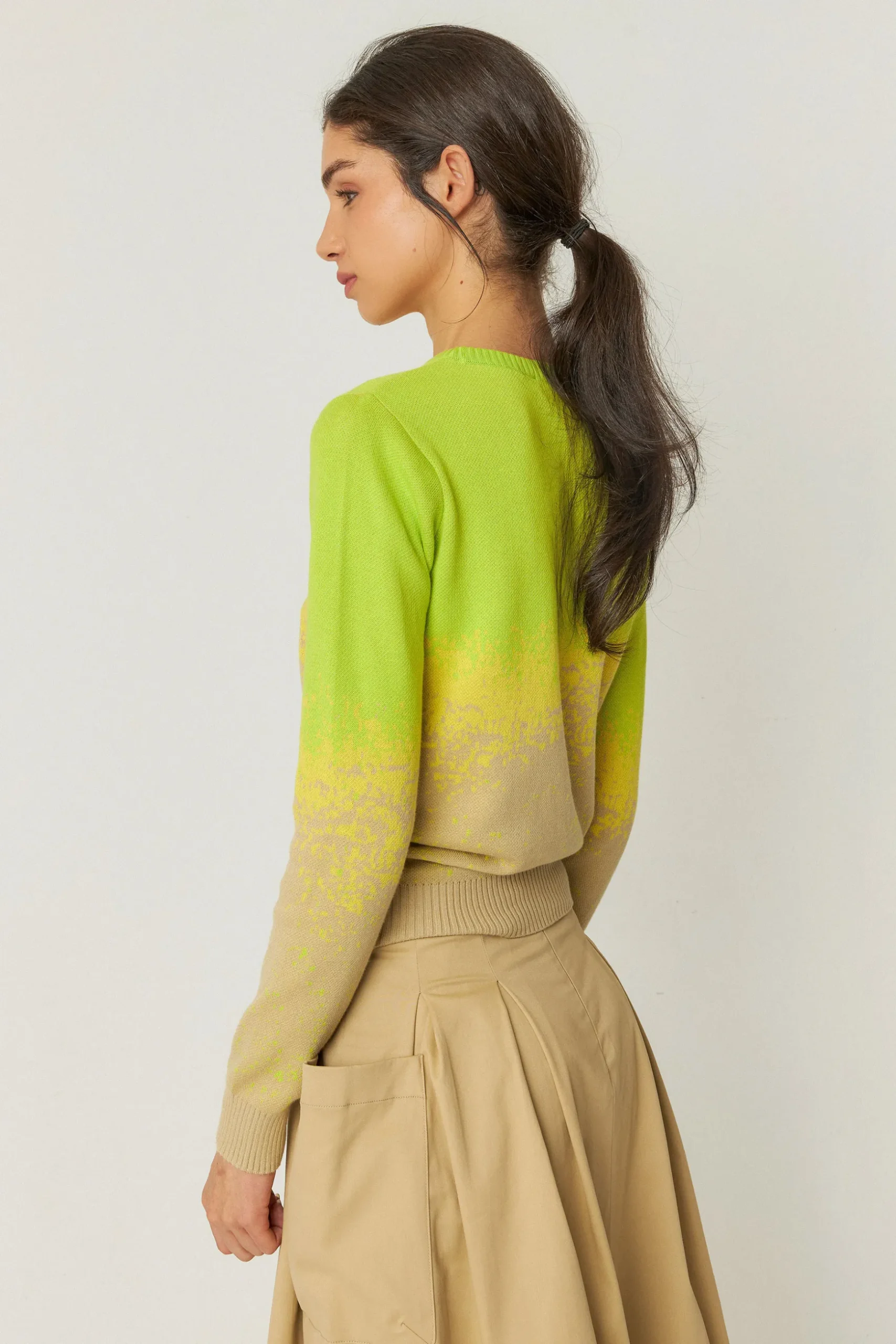SKFK SUÉTER IRADI-GOTS VERDE ÁCIDO Outlet