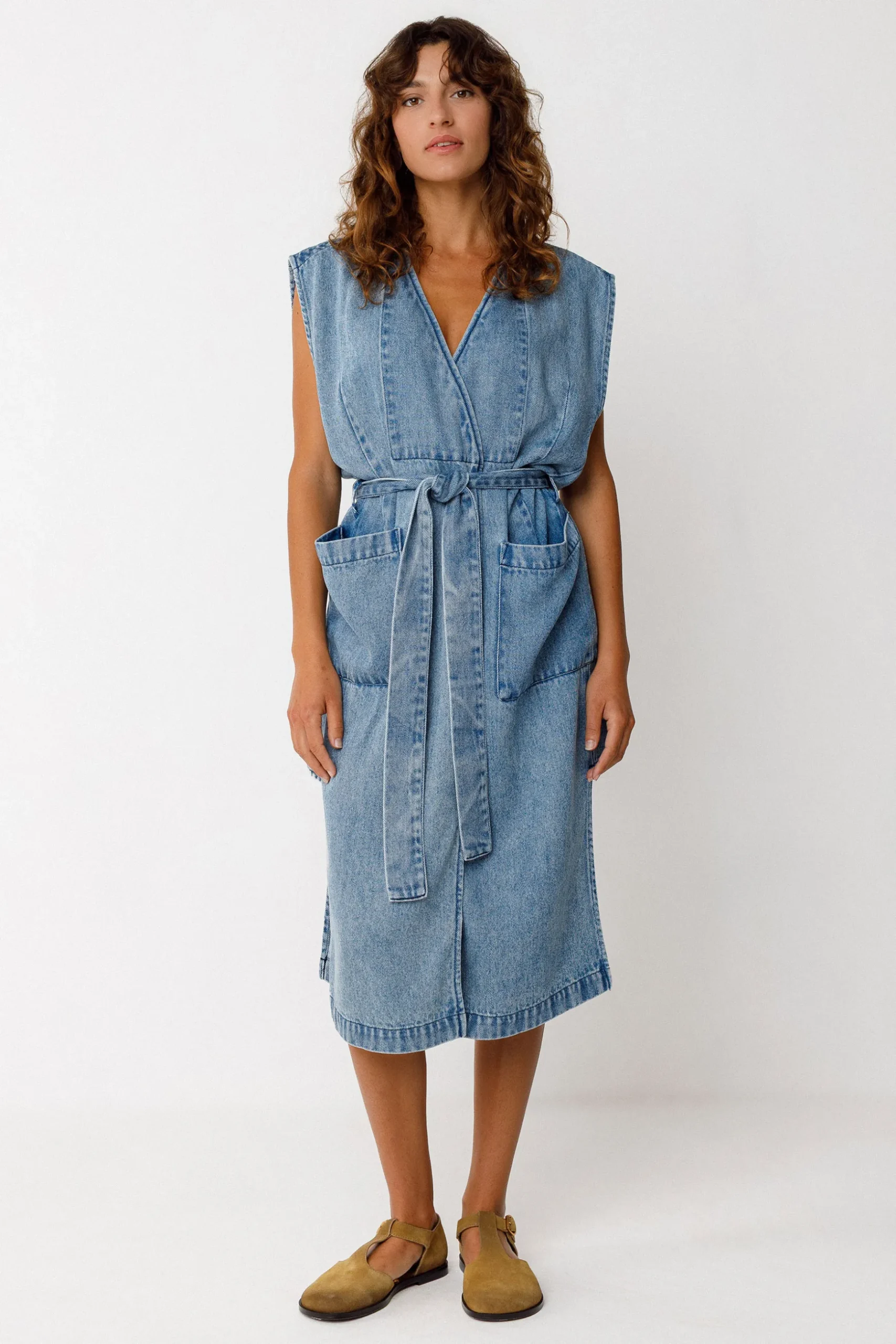 SKFK VESTIDO ADAR - FSC VAQUERO CRUDO Discount