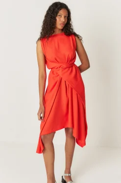 SKFK VESTIDO HABENE ROJO Clearance