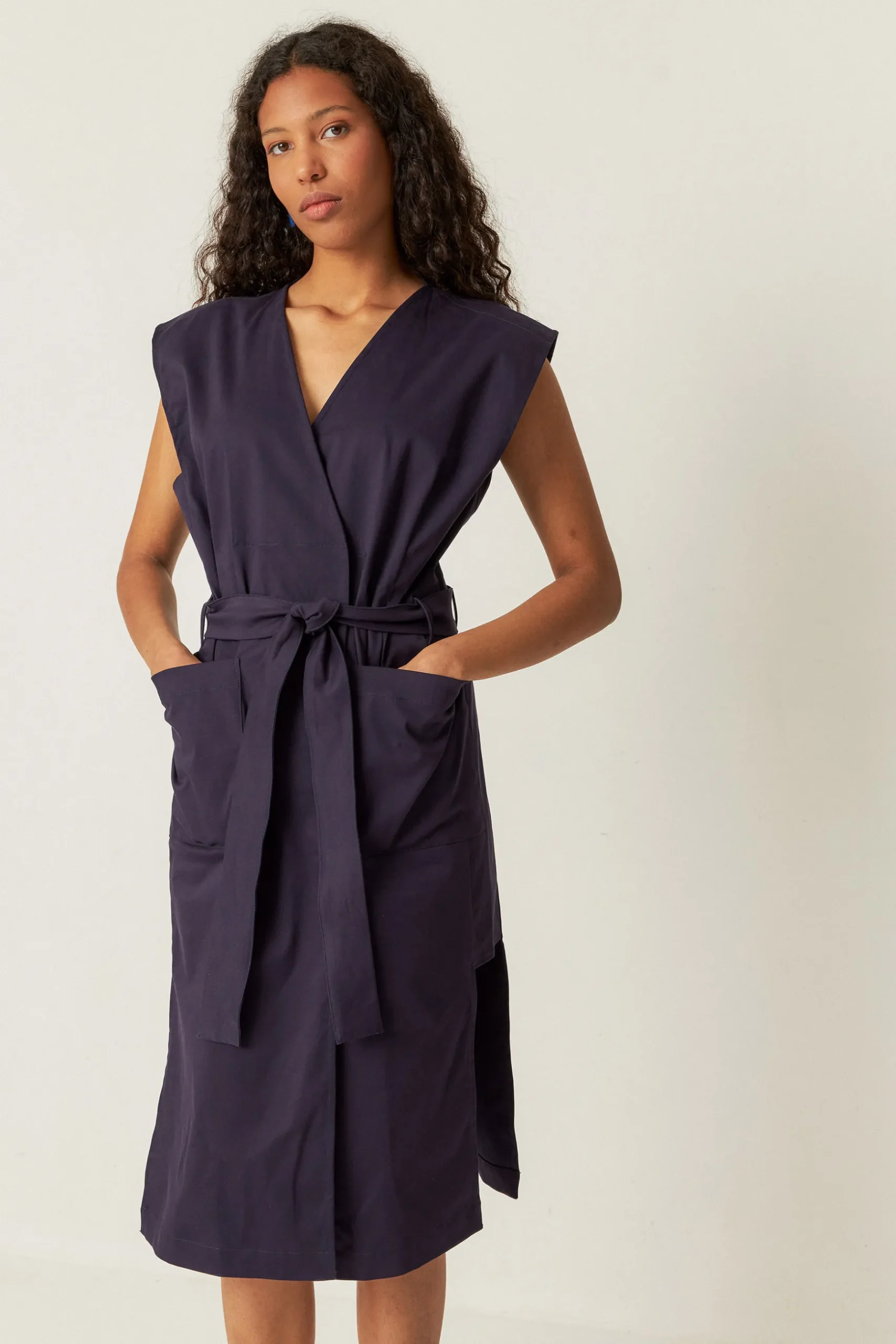 SKFK VESTIDO LURRA-GOTS AZUL MARINO VIOLETA Best