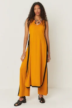SKFK VESTIDO NAILA-GOTS CARAMELO Clearance