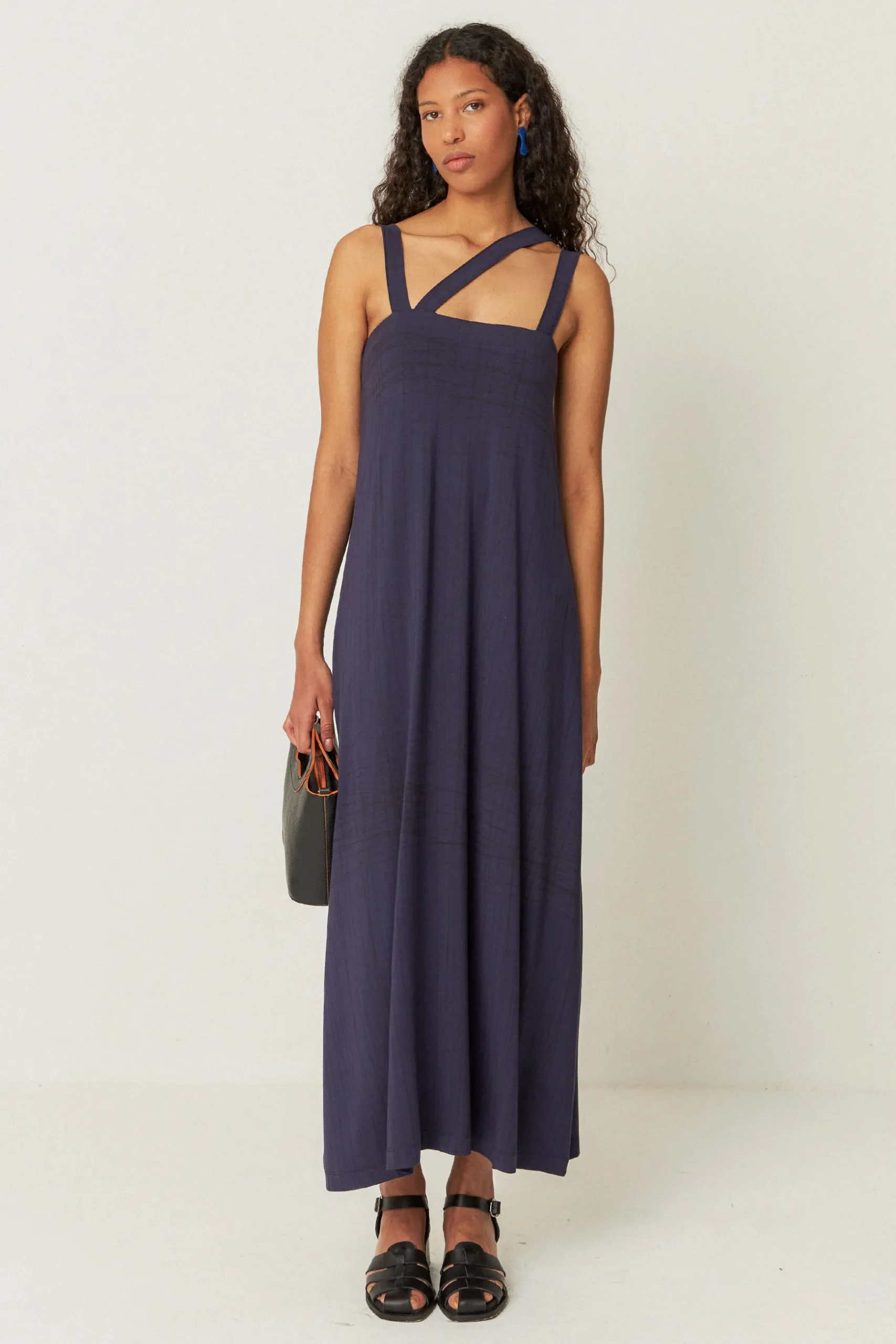 SKFK VESTIDO ODELE AZUL MARINO VIOLETA Hot