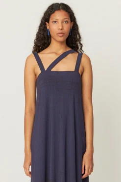 SKFK VESTIDO ODELE AZUL MARINO VIOLETA Hot