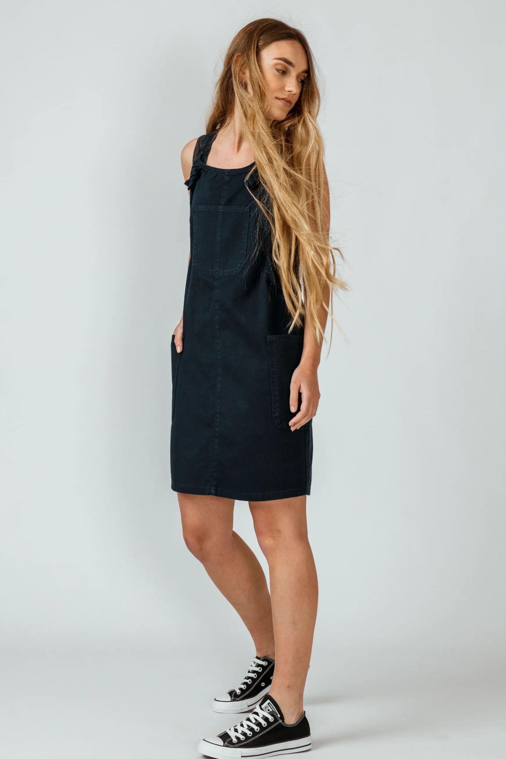 SKFK VESTIDO PINAFORE AZUL MARINO Best
