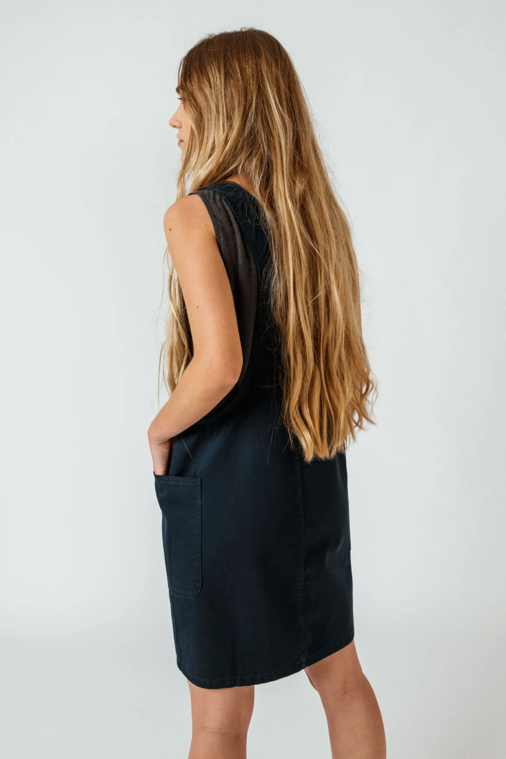 SKFK VESTIDO PINAFORE AZUL MARINO Best